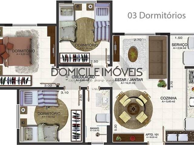 #217 - Apartamento para Venda em Criciúma - SC - 2