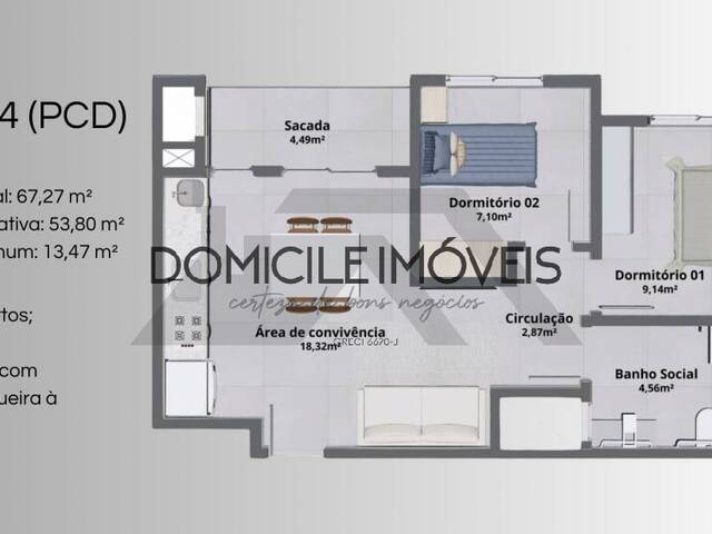 #1329 - Apartamento para Venda em Criciúma - SC - 3